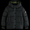 WATER REPELLENT HOODED PUFFER JACKET