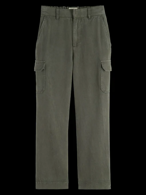 WIDE LEG LYOCELL CARGO PANT