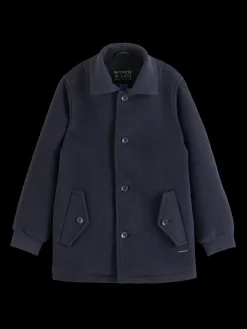 WOOL BLEND PEACOAT