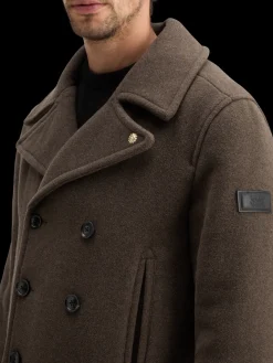 WOOL BLEND PEACOAT