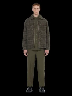 Wool-blend regular fit jacket