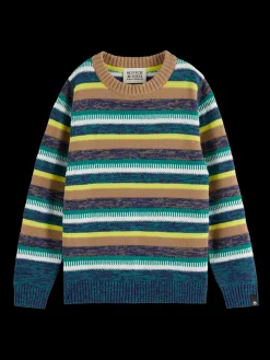 YARN-DYED STRIPED STRUCTURED PULLOVER