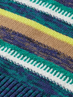 YARN-DYED STRIPED STRUCTURED PULLOVER