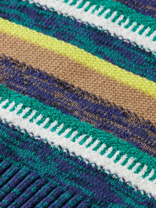 YARN-DYED STRIPED STRUCTURED PULLOVER