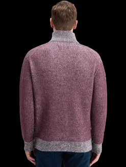 ZIP TROYER ALPACA WOOL BLEND SWEATER