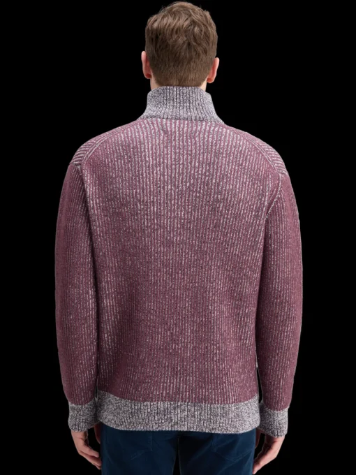 ZIP TROYER ALPACA WOOL BLEND SWEATER