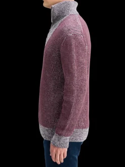 ZIP TROYER ALPACA WOOL BLEND SWEATER